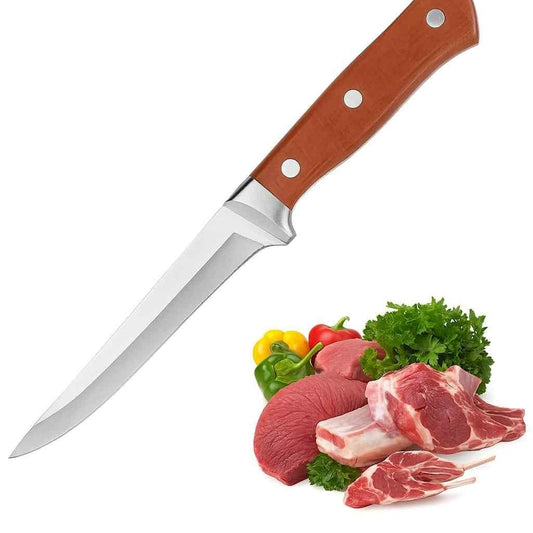 Chef Knife – Rosewood Handle Stainless Steel Razor Sharp Blade | Tikshna