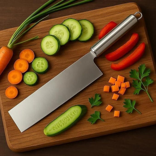 Stainless Steel Cleaver Knife – Razor Sharp Cutter | Tikshna